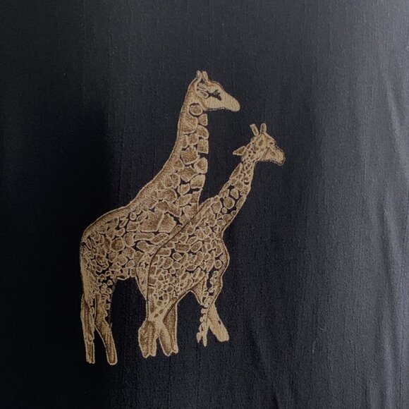 VTG Ilyse Hart Ltd Blazer w/ Attached Button Vest Safari Novelty Print M 24M - Picture 7 of 9